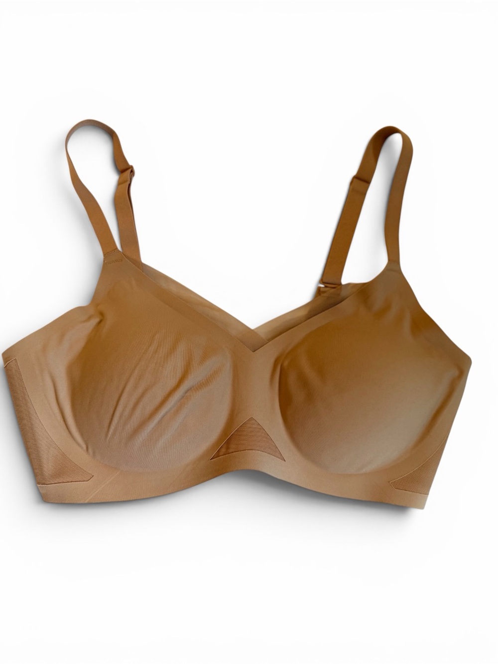 Honeylove CrossOver Medium Beige Nude Wireless Support Bra Smoothing Shapewear